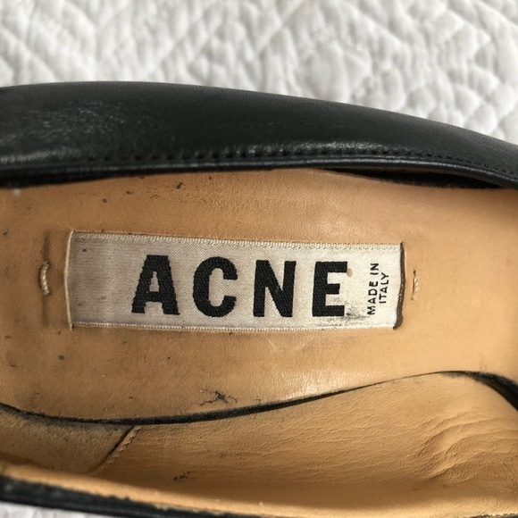 Acne Studios Black Square Toe Platform 4” High Heels - Picture 6 of 12